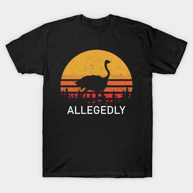 Allegedly Ostrich Vintage T-Shirt by LotusTee